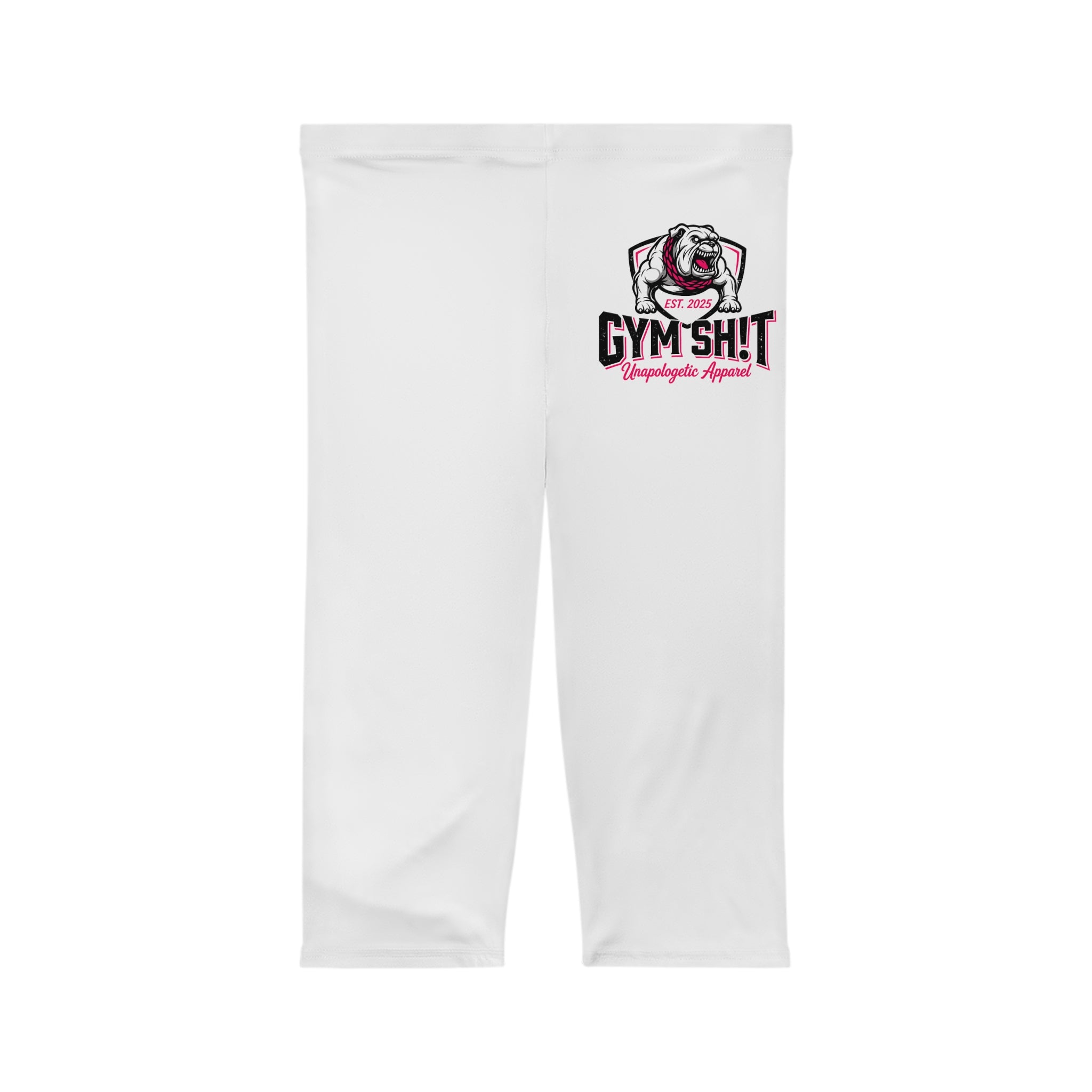 Capri Leggings — 'Strong Is Sexy' Pink Gym Shit Fitness Capri for Women