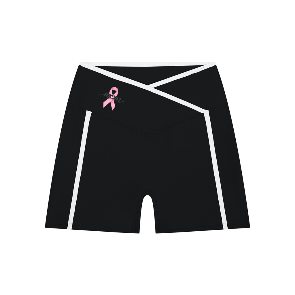 Mom’s High Rise Color Block Yoga Shorts