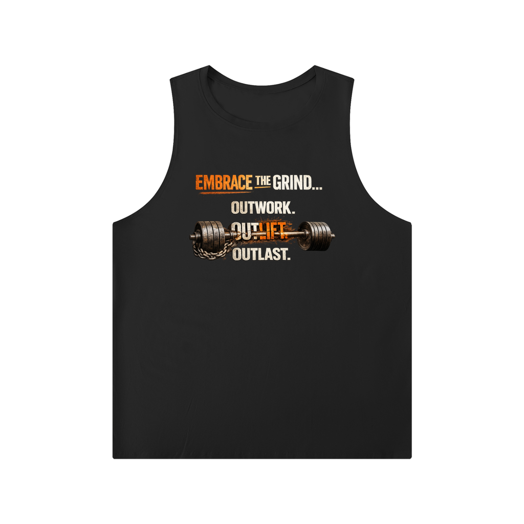 Men's Solid Color Crewneck Tank Top