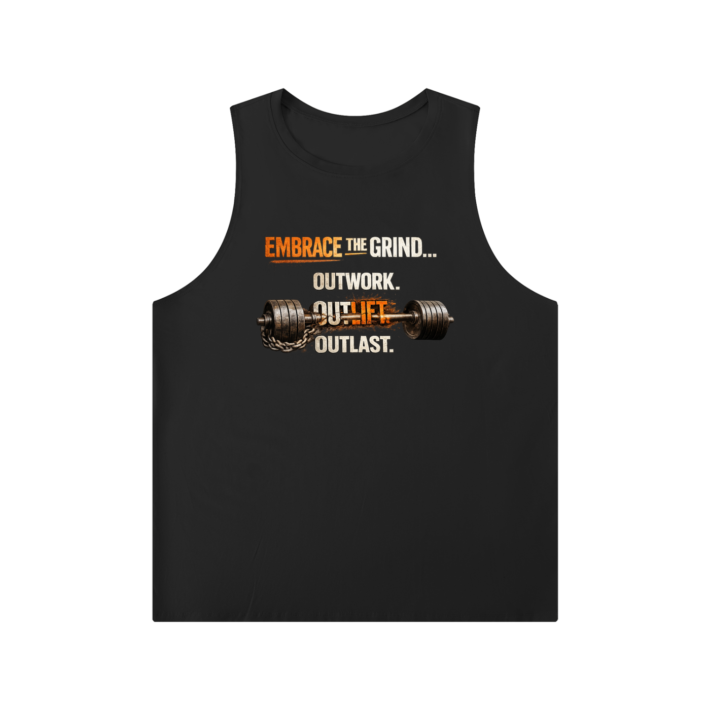 Men's Solid Color Crewneck Tank Top