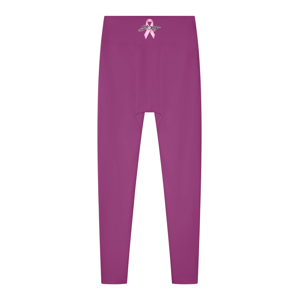 Women's Solid High Rise Leggings - strong