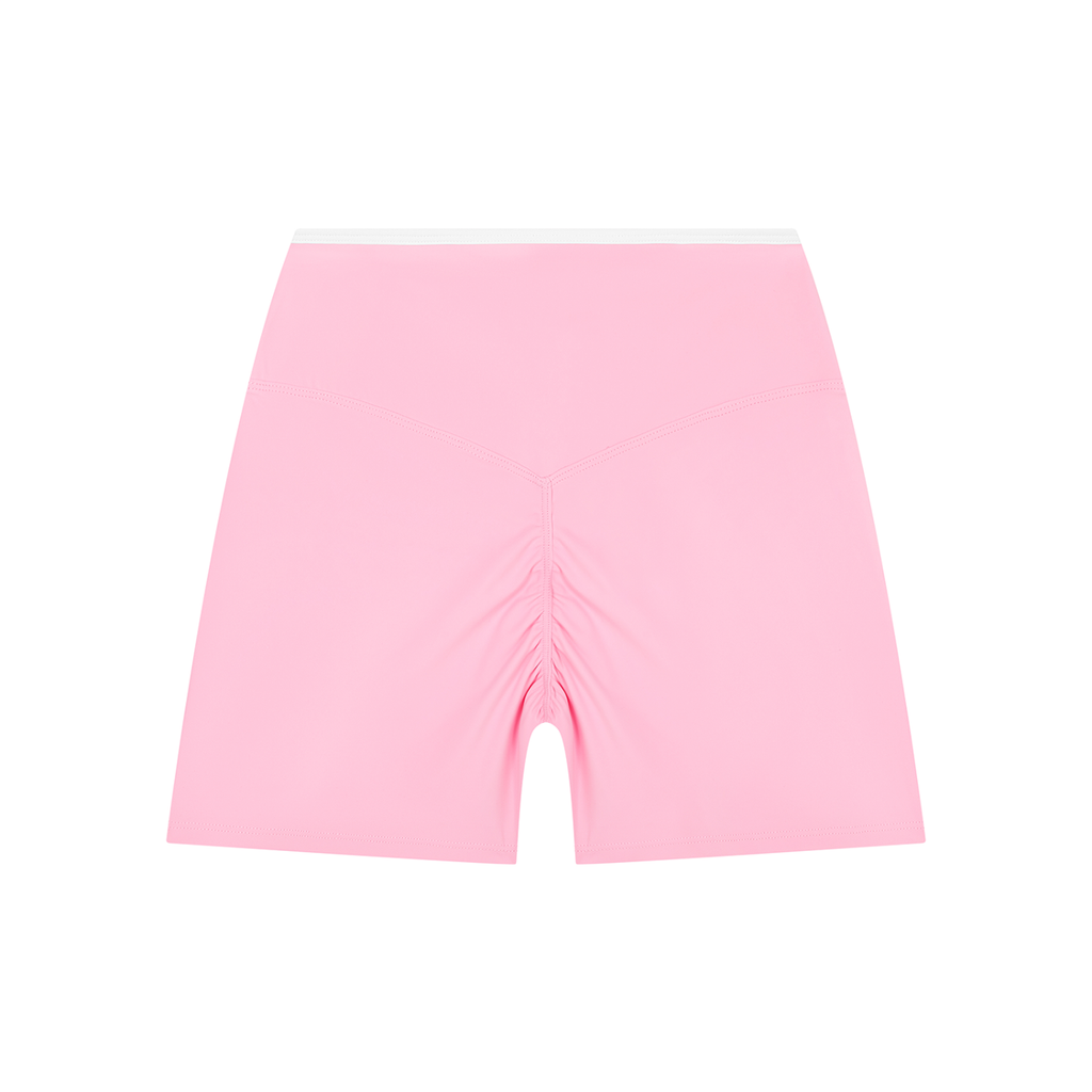 Women’s High Rise Color Block Yoga Shorts - Strong