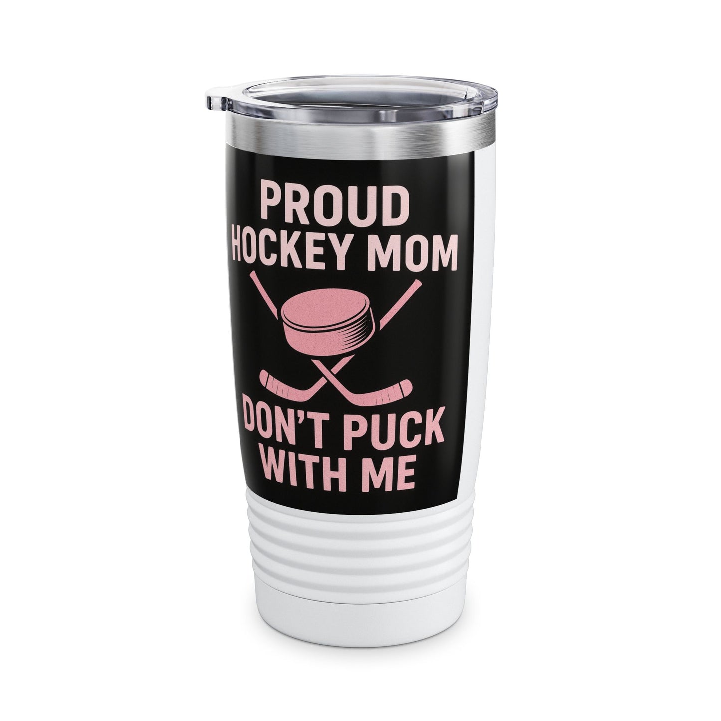 Proud Hockey Mom Tumbler, 20oz, Insulated Mug, Travel Cup, Sports Gift, Hockey Fan Accessory
