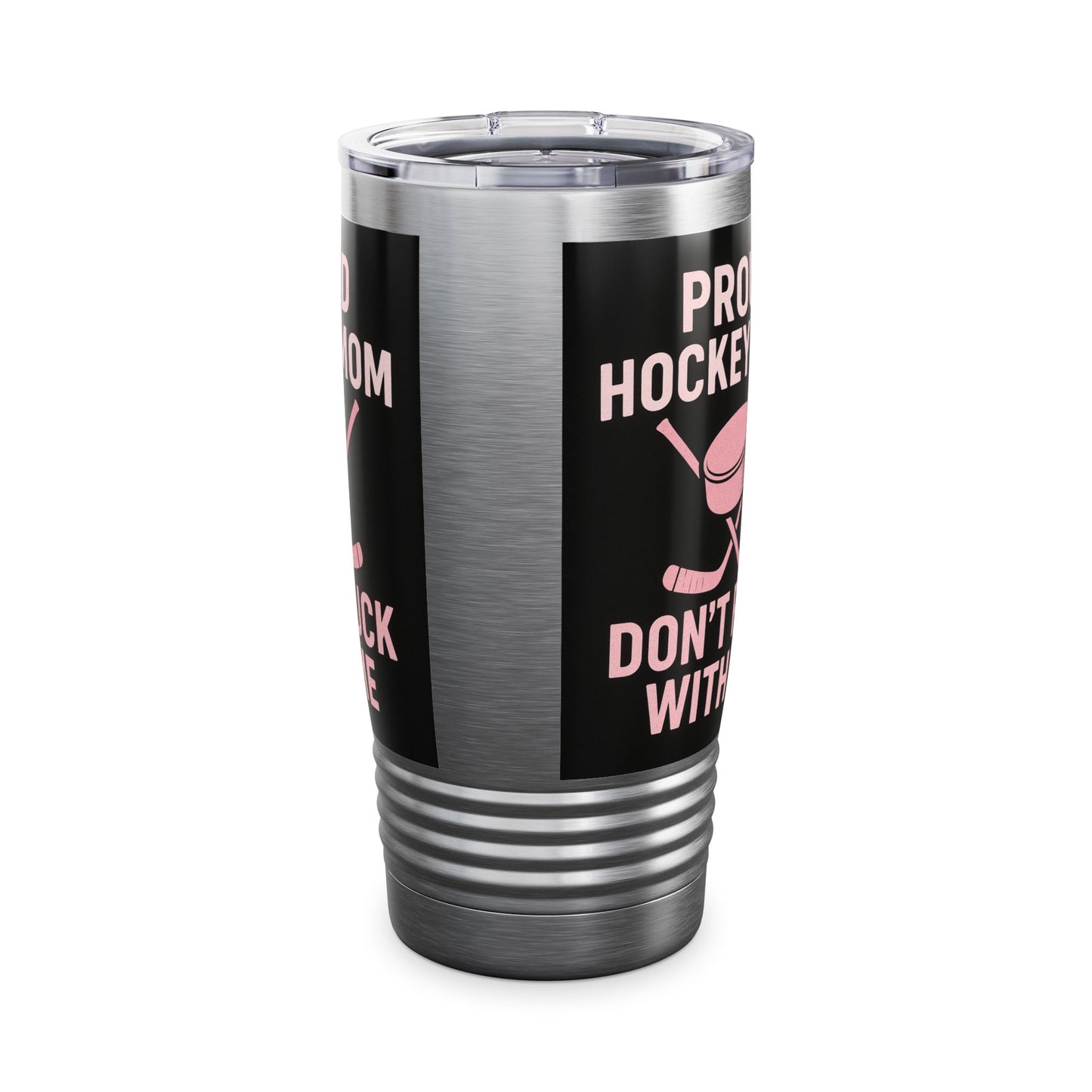 Proud Hockey Mom Tumbler, 20oz, Insulated Mug, Travel Cup, Sports Gift, Hockey Fan Accessory