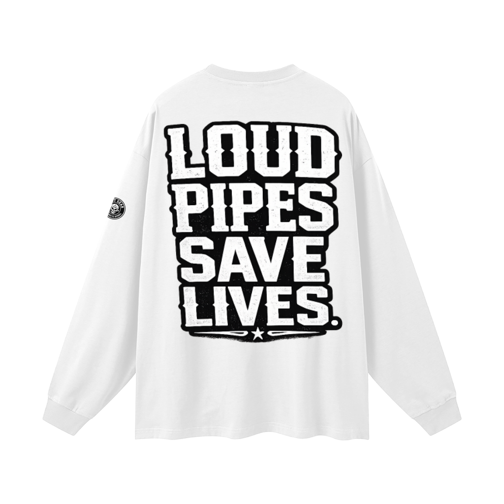 Oversized Unisex Long Sleeve T-Shirt - loud pipes