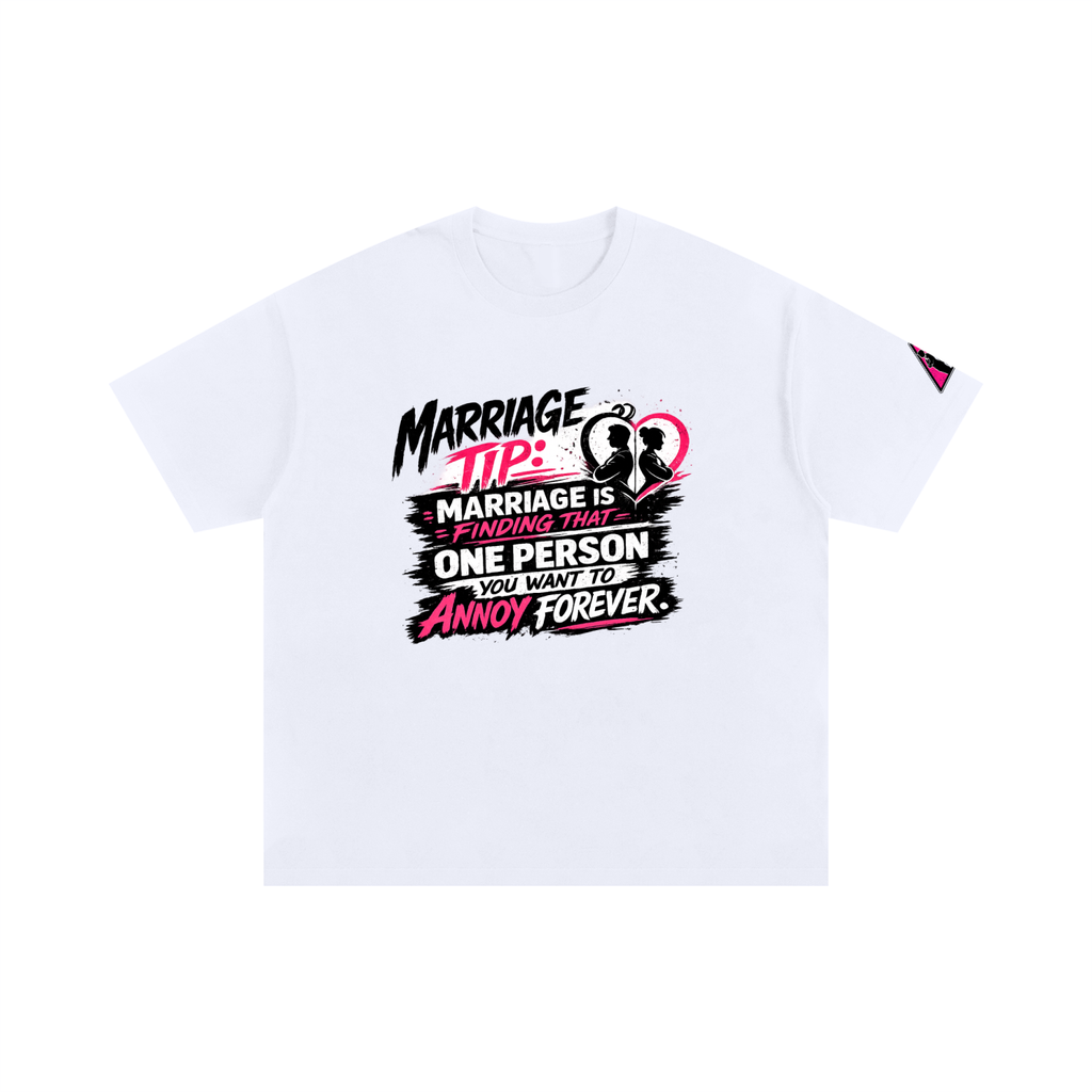 Unisex Oversized Cotton T-Shirt - Marriage tip - forever
