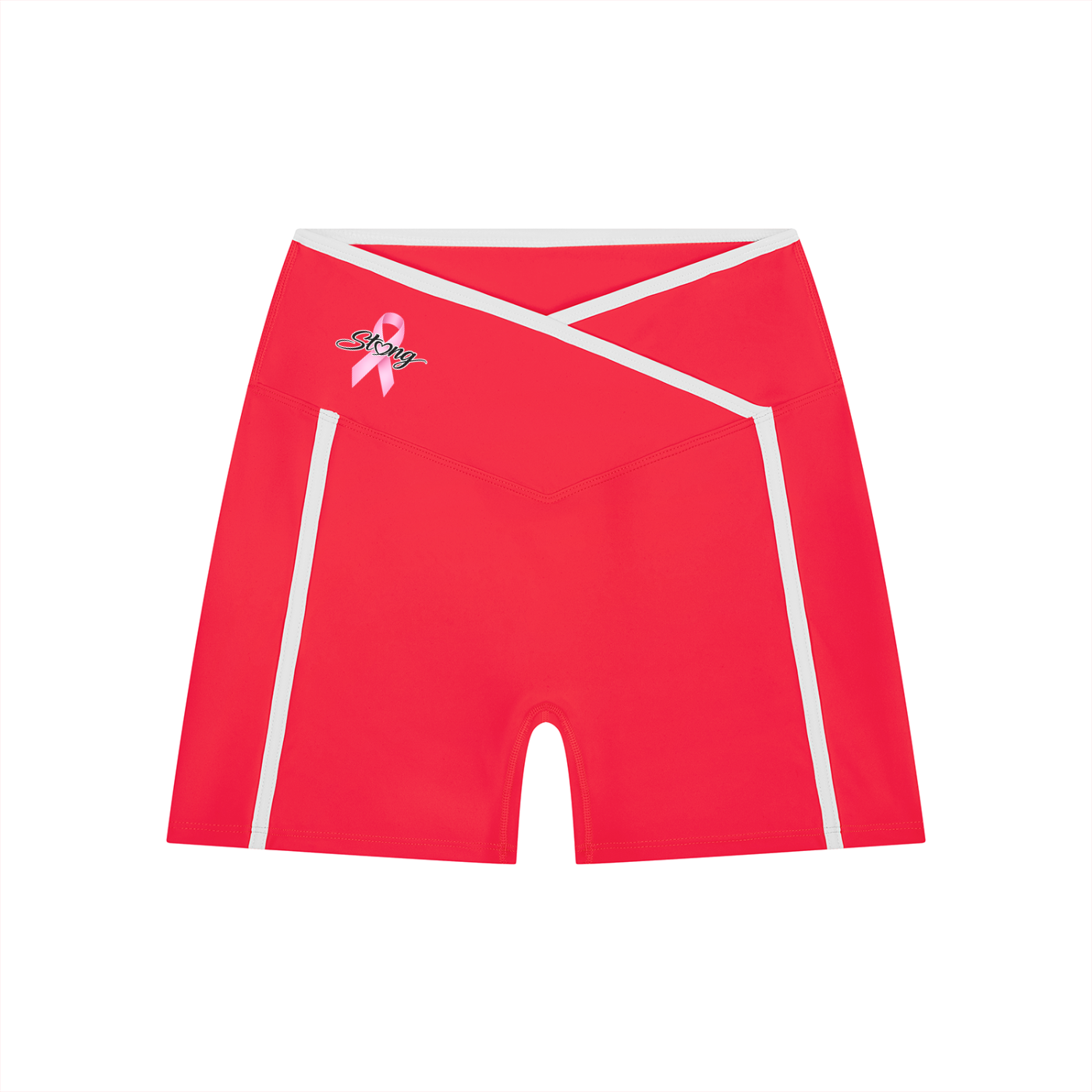 Women’s High Rise Color Block Yoga Shorts - Strong