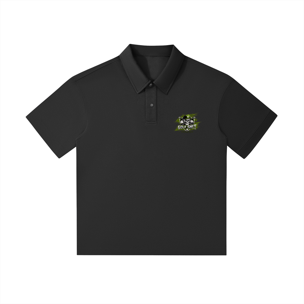 Drop Shoulder Short-Sleeve Polo- 0 Fores