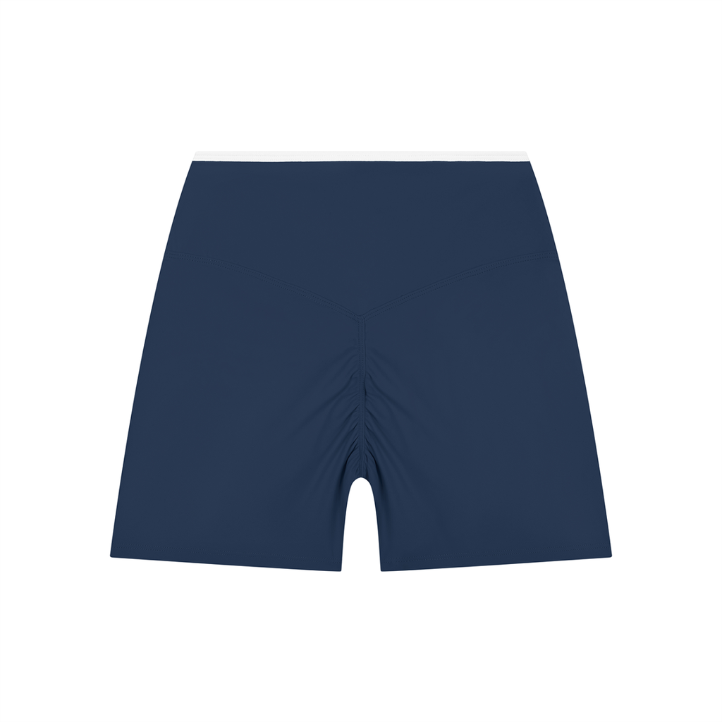 Women’s High Rise Color Block Yoga Shorts - Strong