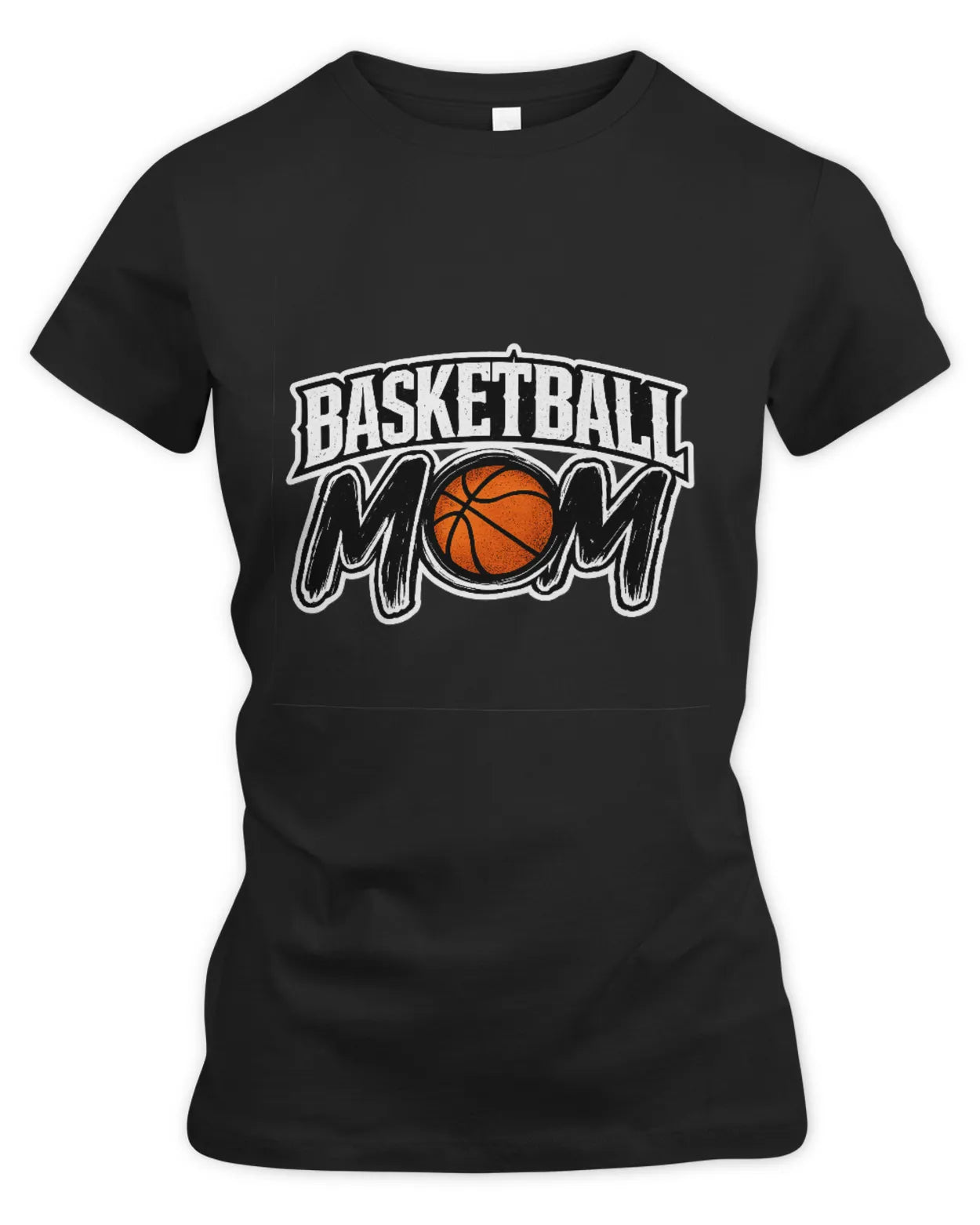 Women’s Slim Fir Basketball Mom T-Shirt