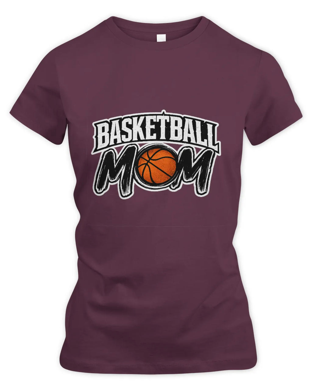 Women’s Slim Fir Basketball Mom T-Shirt