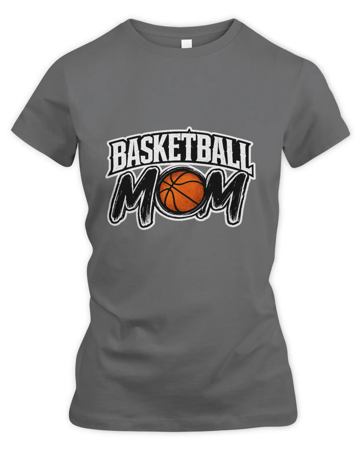 Women’s Slim Fir Basketball Mom T-Shirt