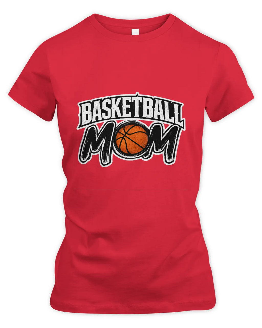 Women’s Slim Fir Basketball Mom T-Shirt