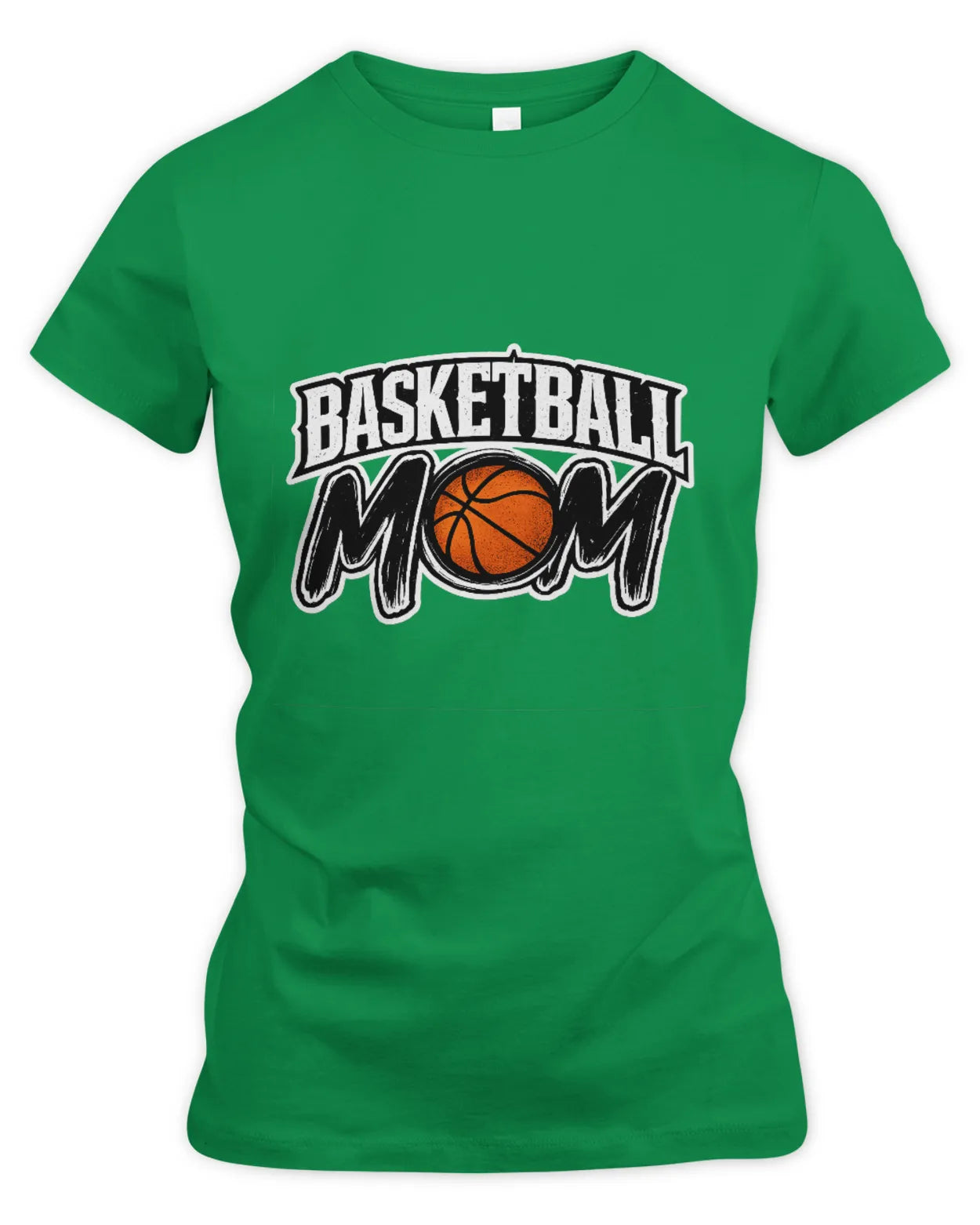 Women’s Slim Fir Basketball Mom T-Shirt
