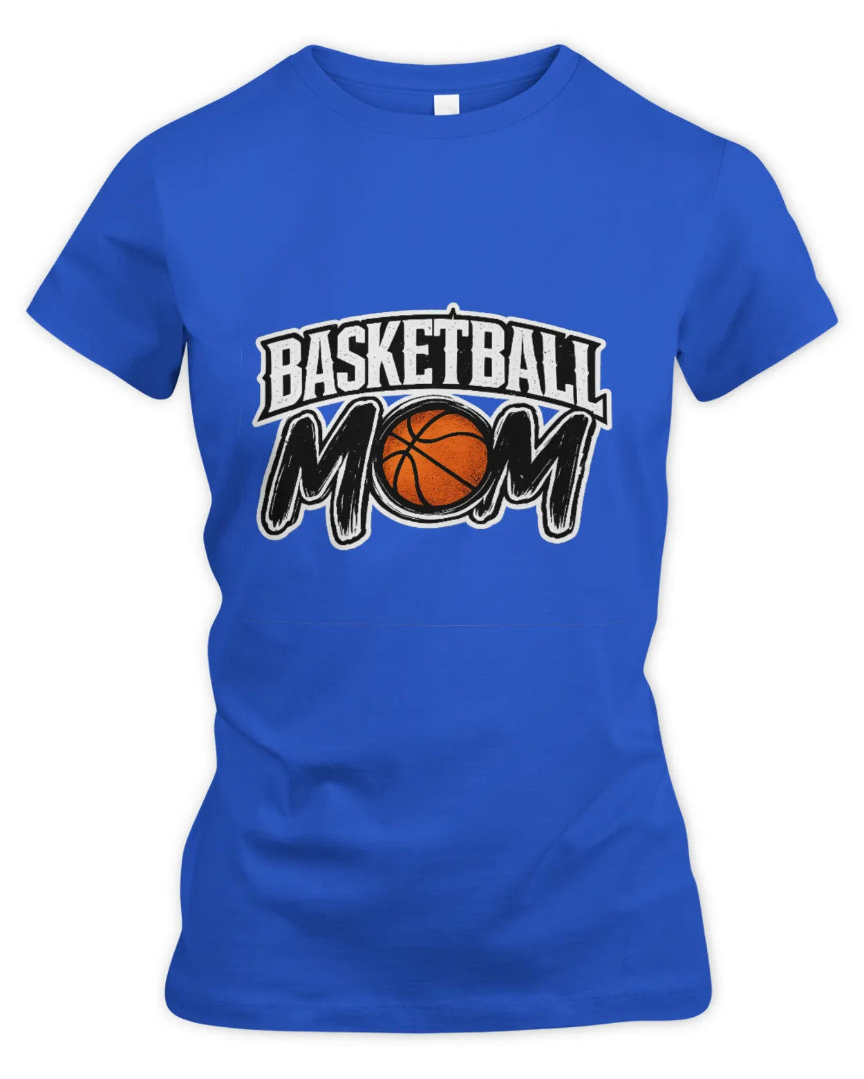 Women’s Slim Fir Basketball Mom T-Shirt