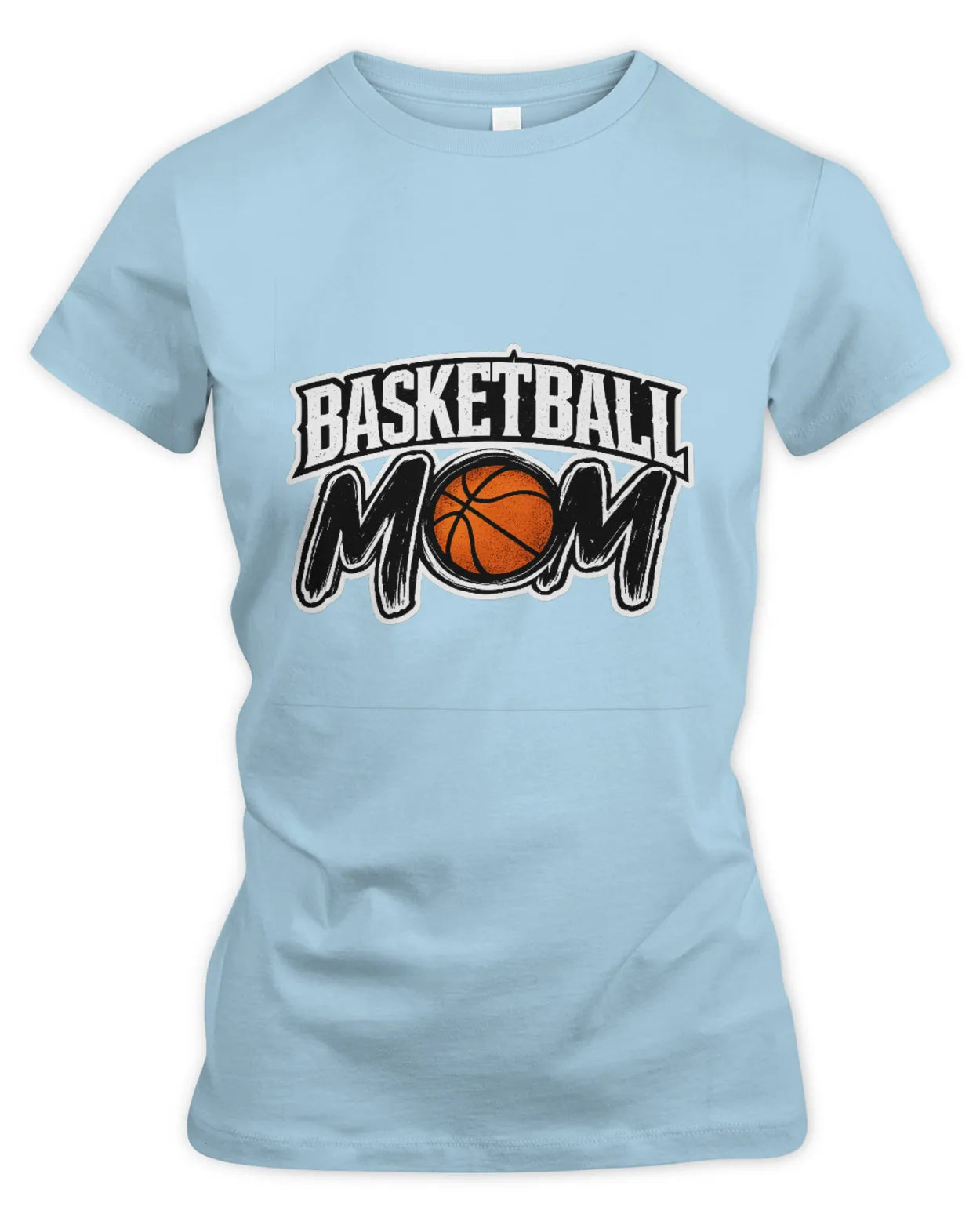 Women’s Slim Fir Basketball Mom T-Shirt