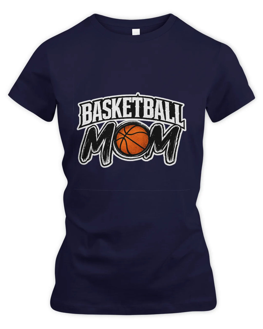 Women’s Slim Fir Basketball Mom T-Shirt