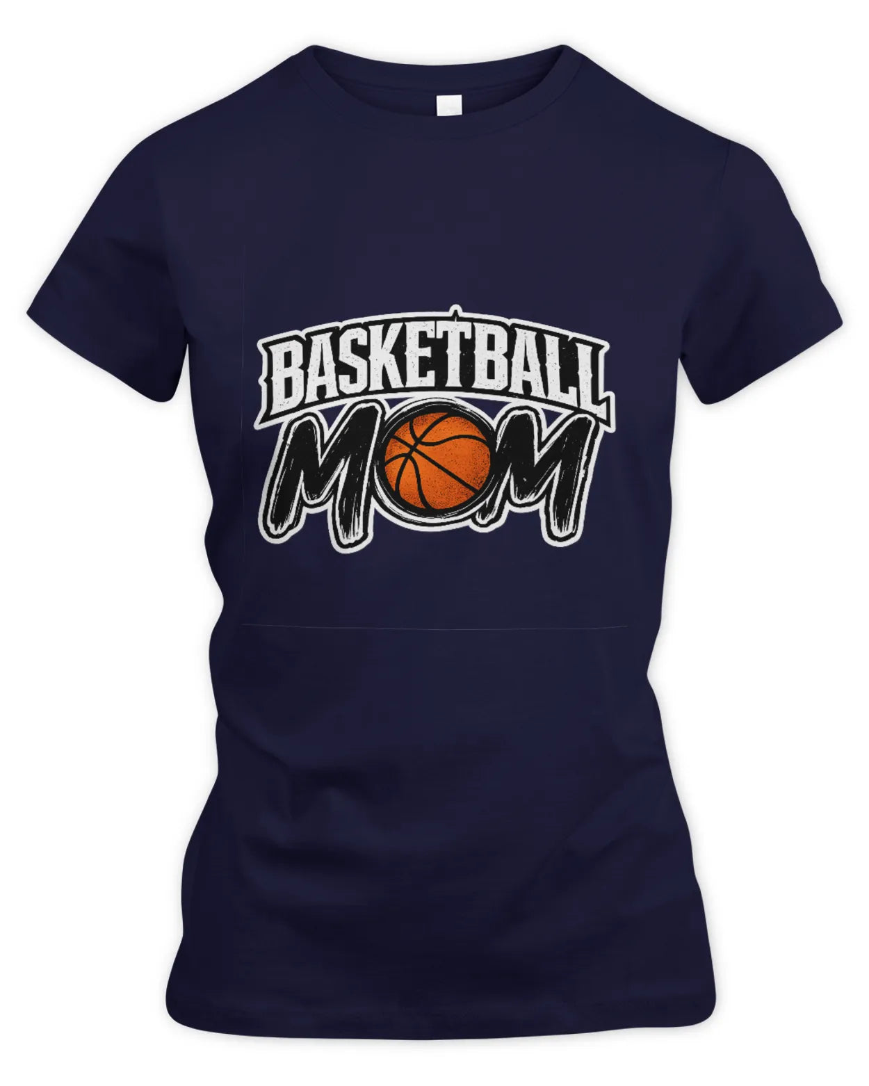 Women’s Slim Fir Basketball Mom T-Shirt
