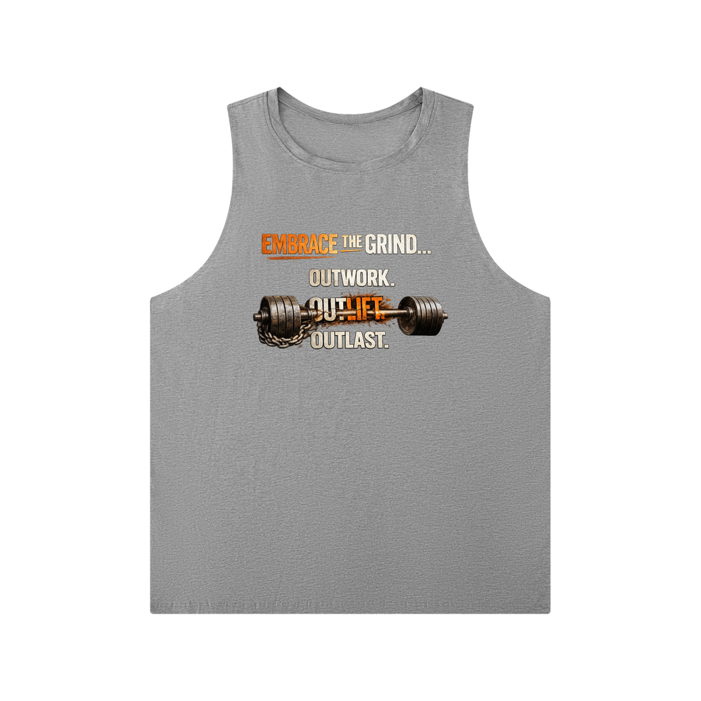 Men's Solid Color Crewneck Tank Top