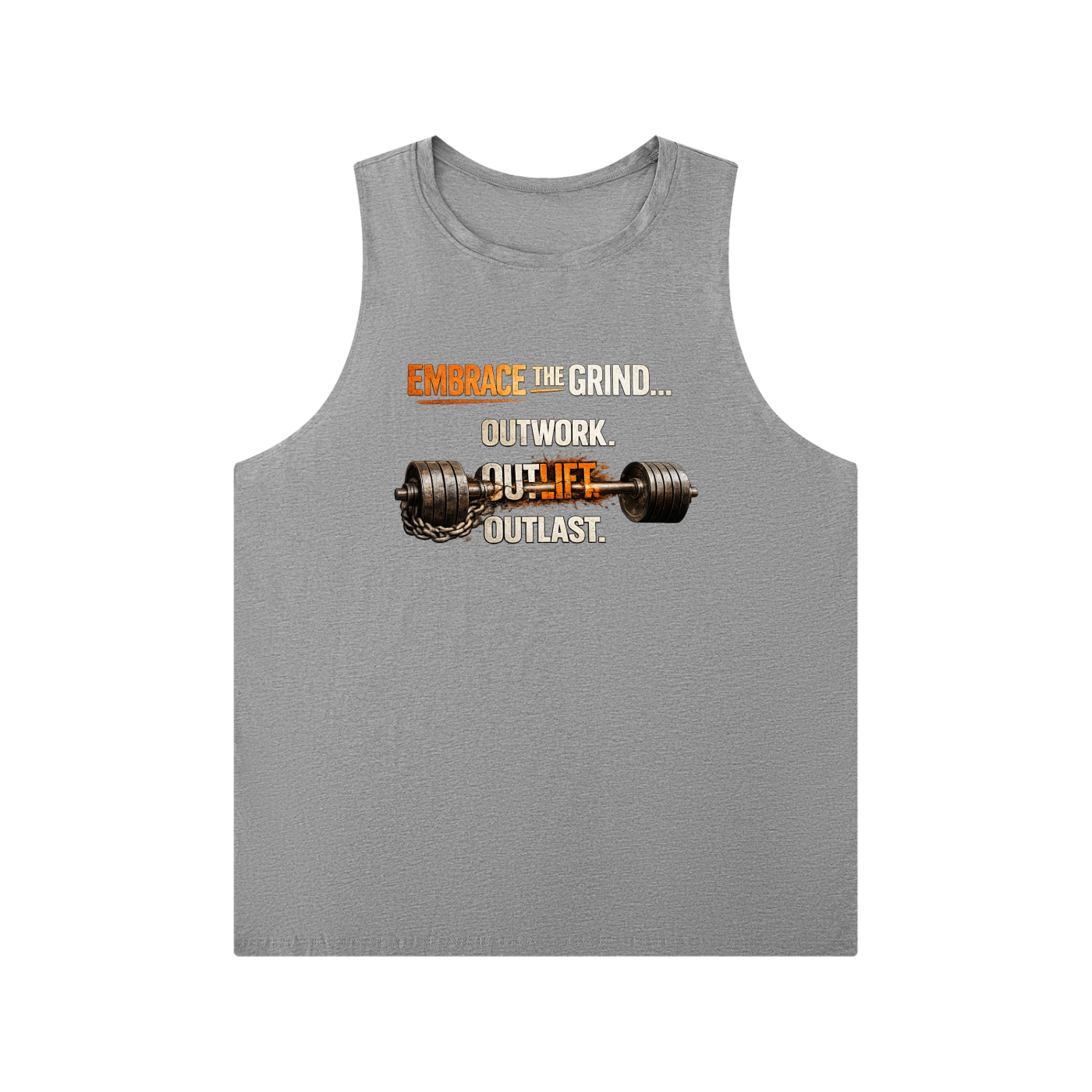 Men's Solid Color Crewneck Tank Top