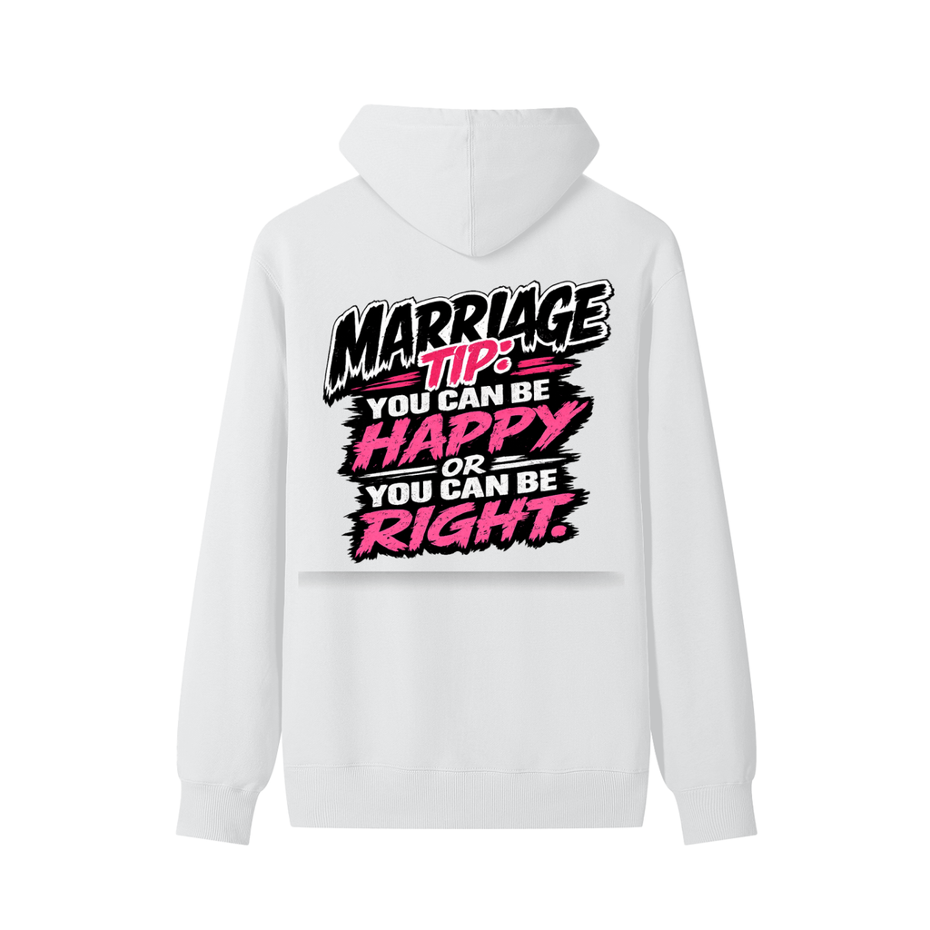 Classic Unisex Cotton Hoodie marriage tip - be happy