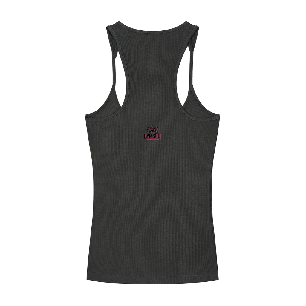Slim Fit Ribbed Racerback Tank Top - arms fell off