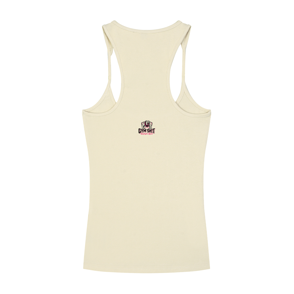 Slim Fit Ribbed Racerback Tank Top - arms fell off