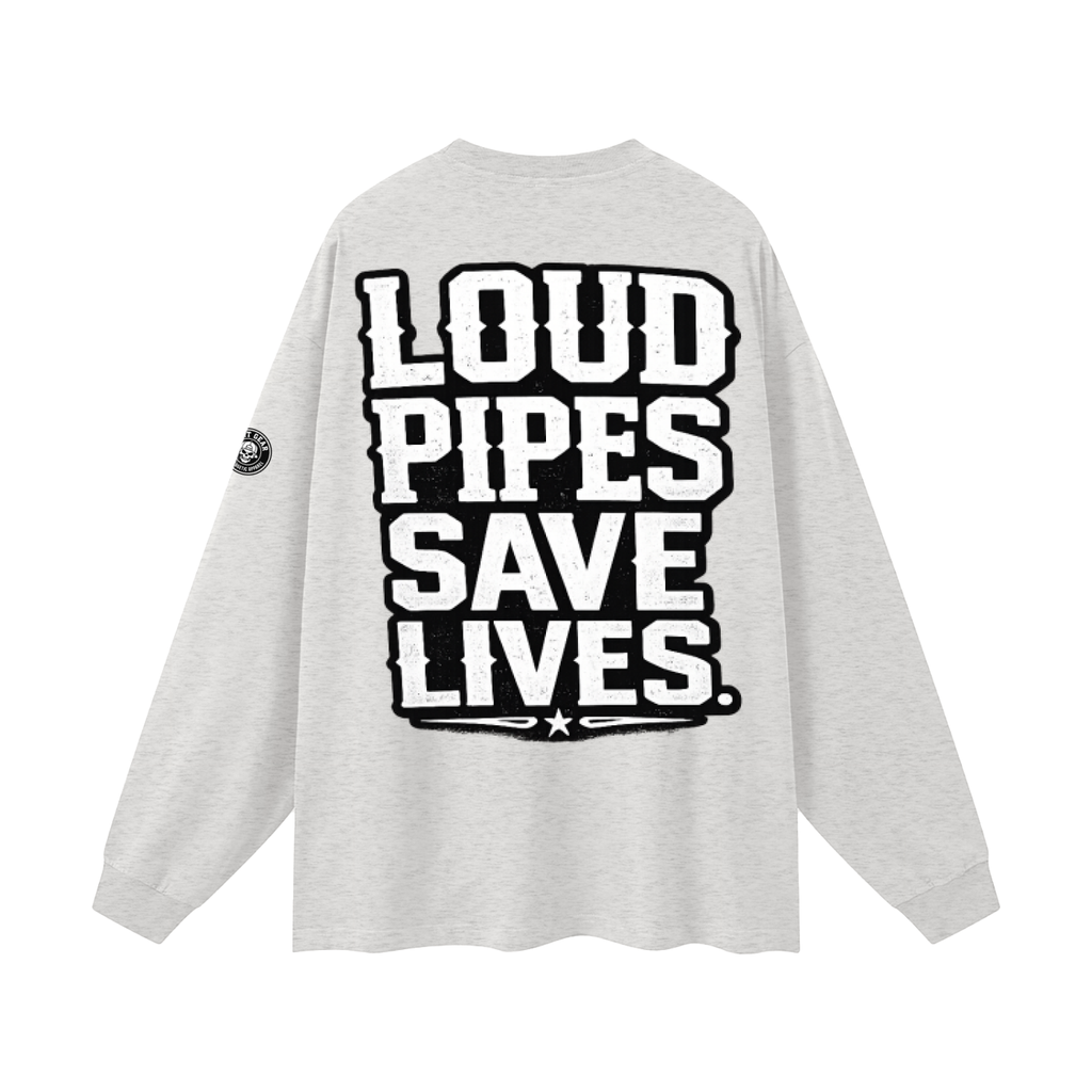 Oversized Unisex Long Sleeve T-Shirt - loud pipes