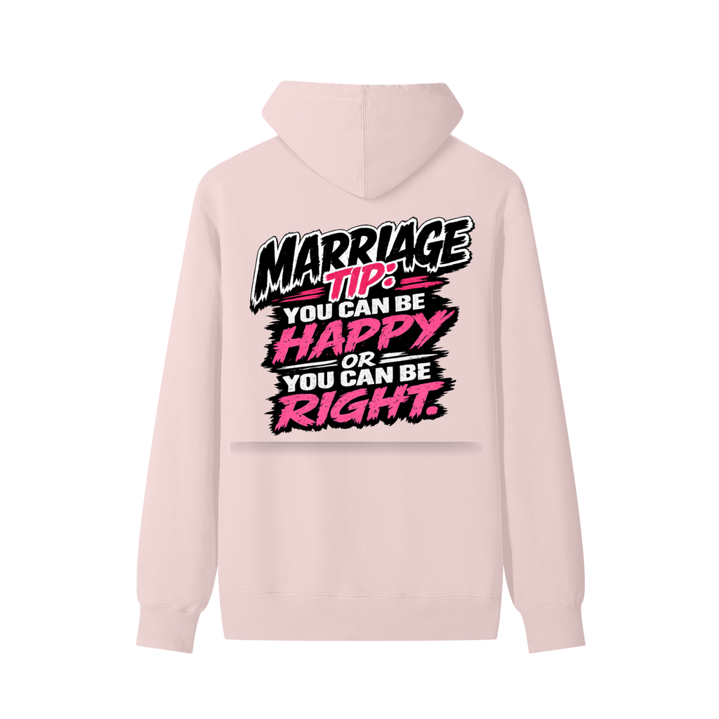 Classic Unisex Cotton Hoodie marriage tip - be happy