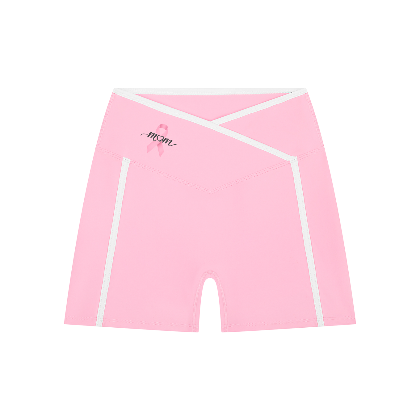 Mom’s High Rise Color Block Yoga Shorts