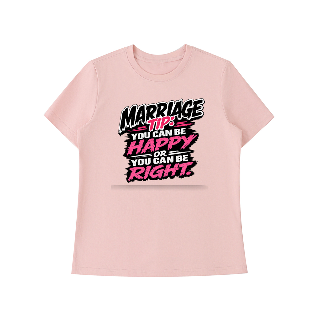 Essential Standard Shoulder T-Shirt - marriage tip - be happy