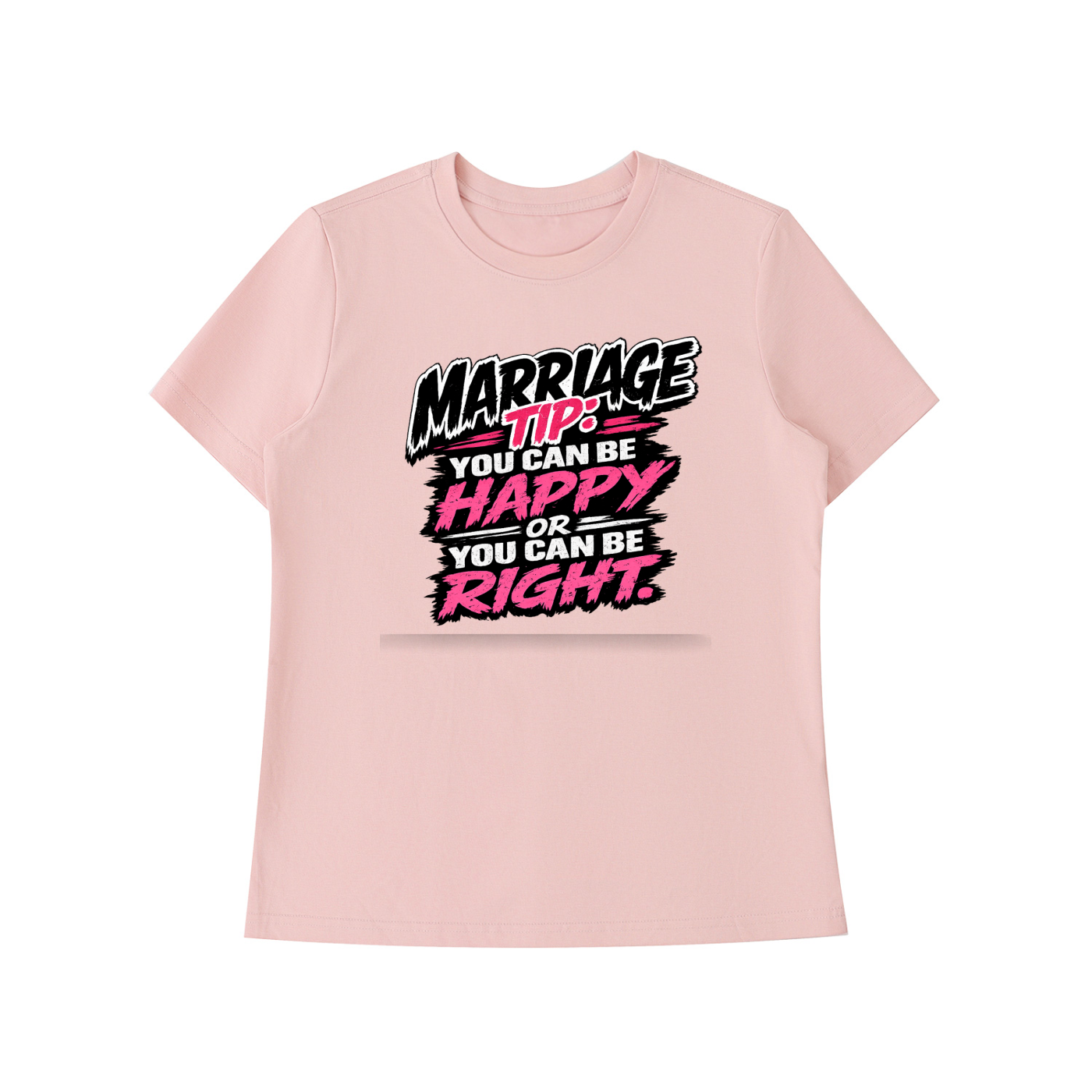 Essential Standard Shoulder T-Shirt - marriage tip - be happy