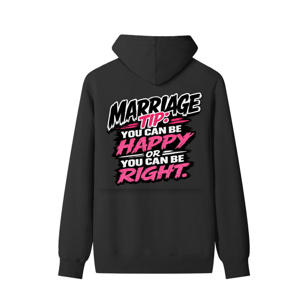 Classic Unisex Cotton Hoodie marriage tip - be happy
