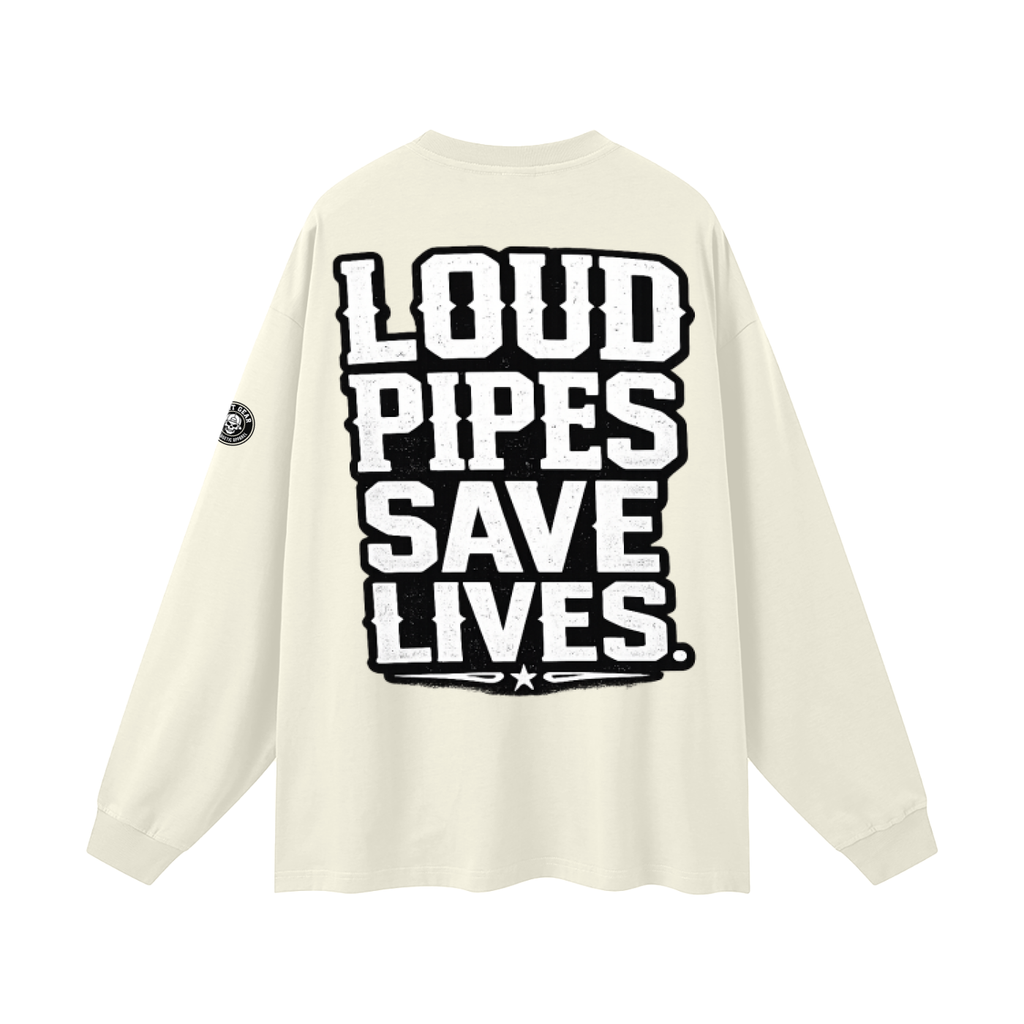 Oversized Unisex Long Sleeve T-Shirt - loud pipes