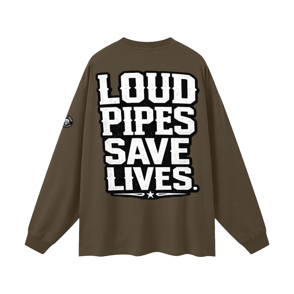 Oversized Unisex Long Sleeve T-Shirt - loud pipes