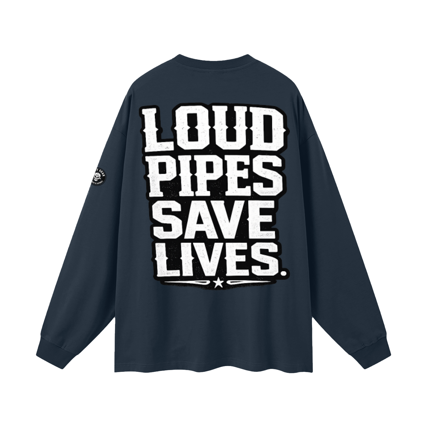 Oversized Unisex Long Sleeve T-Shirt - loud pipes