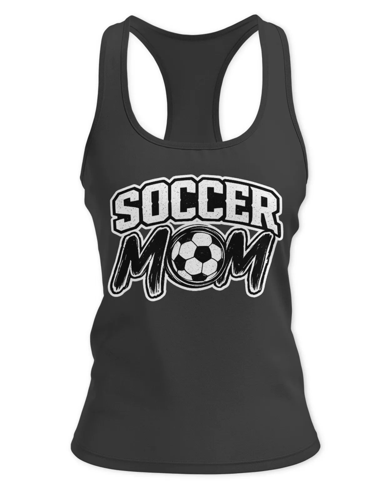 Womens Racerback Soccer Mom Tank