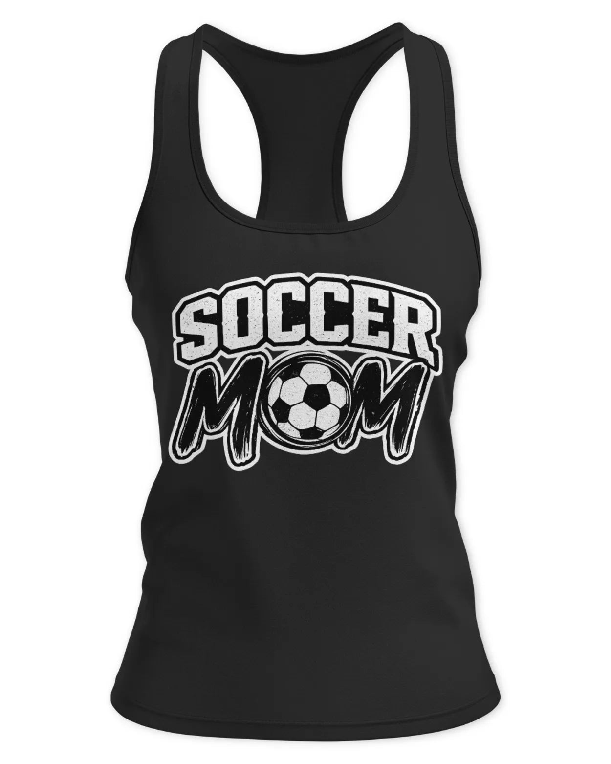 Womens Racerback Soccer Mom Tank