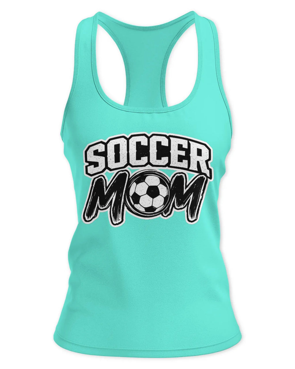 Womens Racerback Soccer Mom Tank