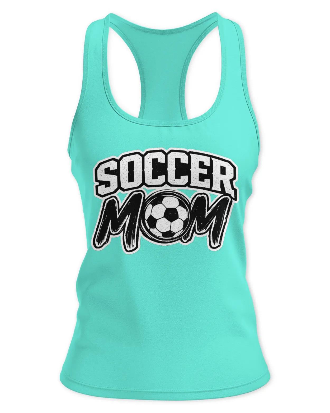 Womens Racerback Soccer Mom Tank