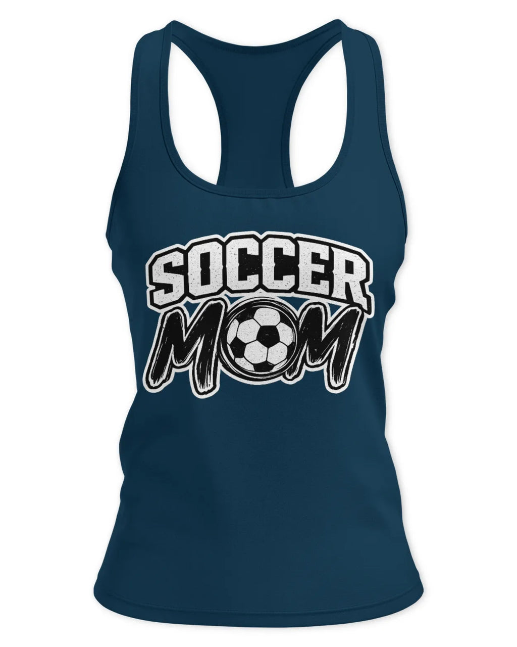 Womens Racerback Soccer Mom Tank