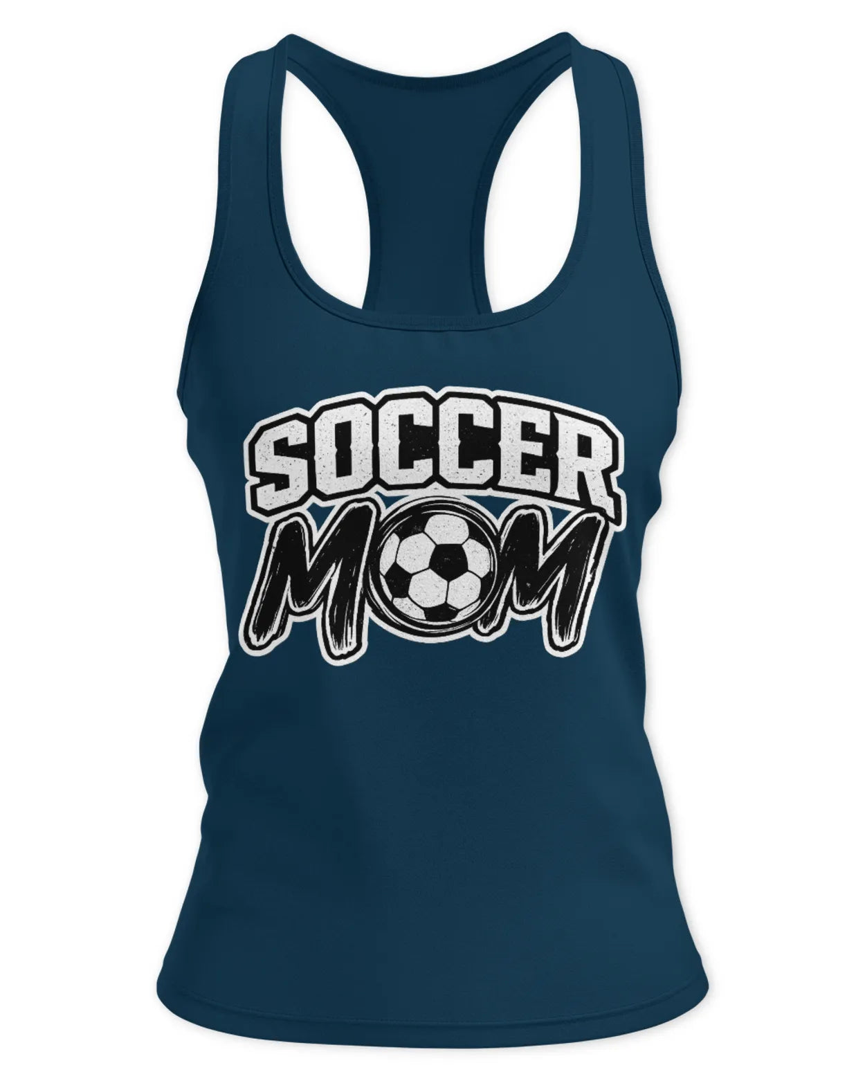 Womens Racerback Soccer Mom Tank