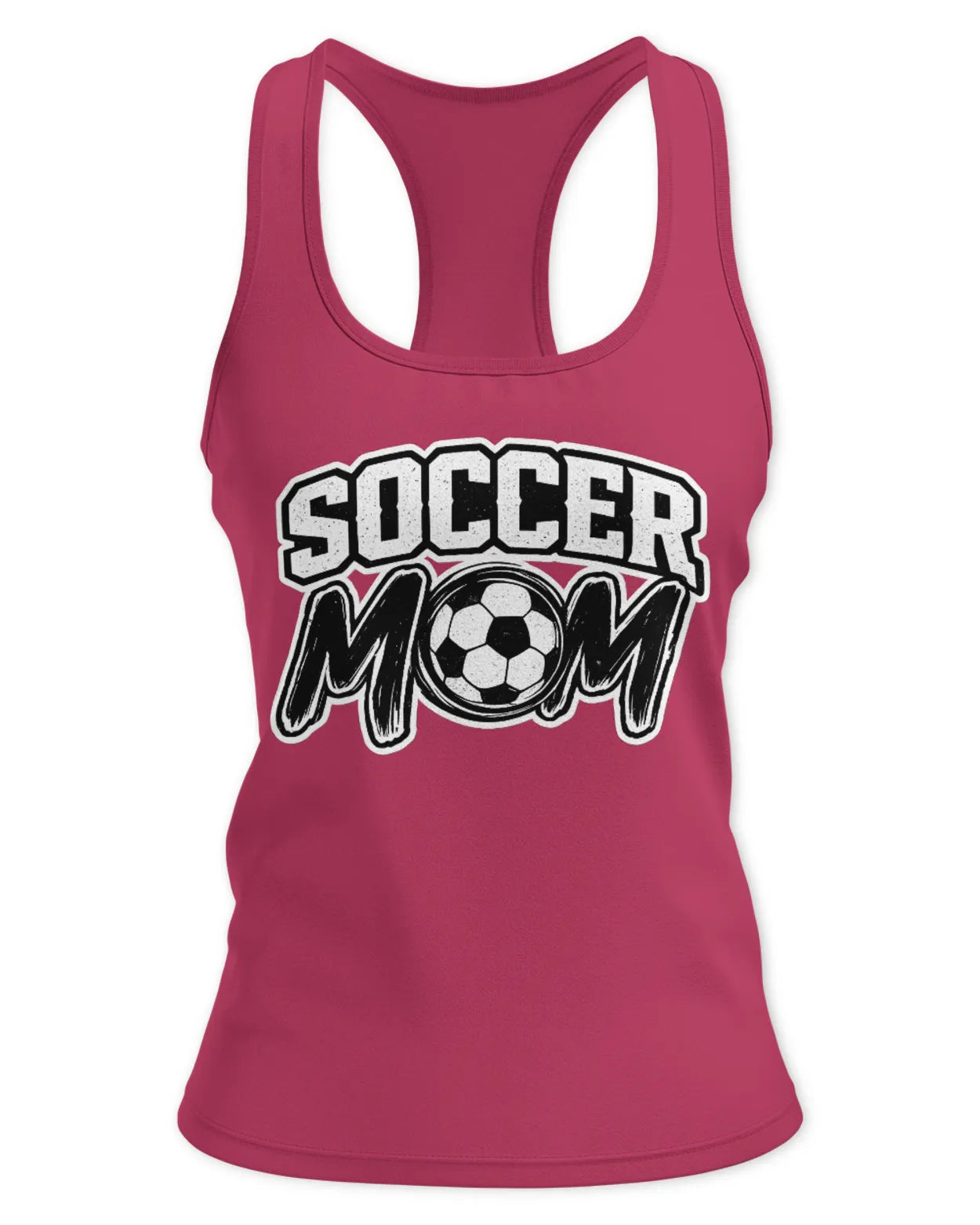 Womens Racerback Soccer Mom Tank