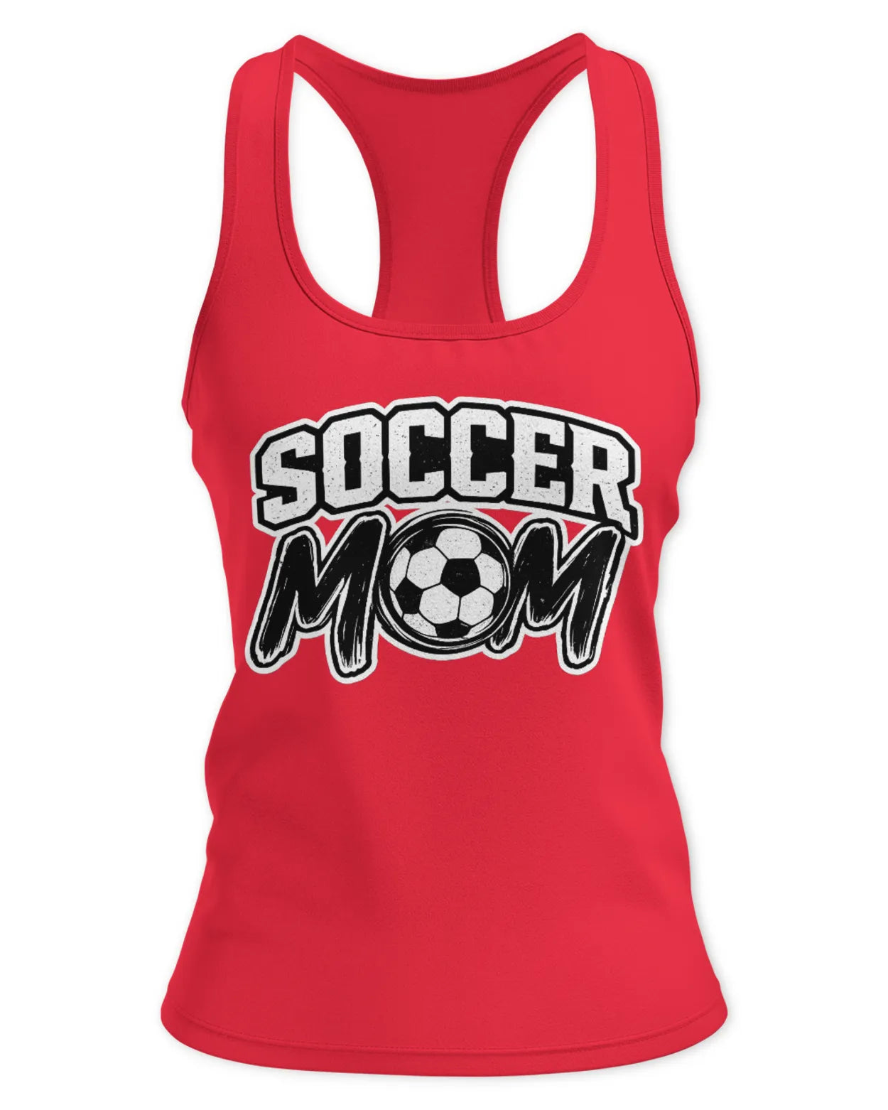 Womens Racerback Soccer Mom Tank