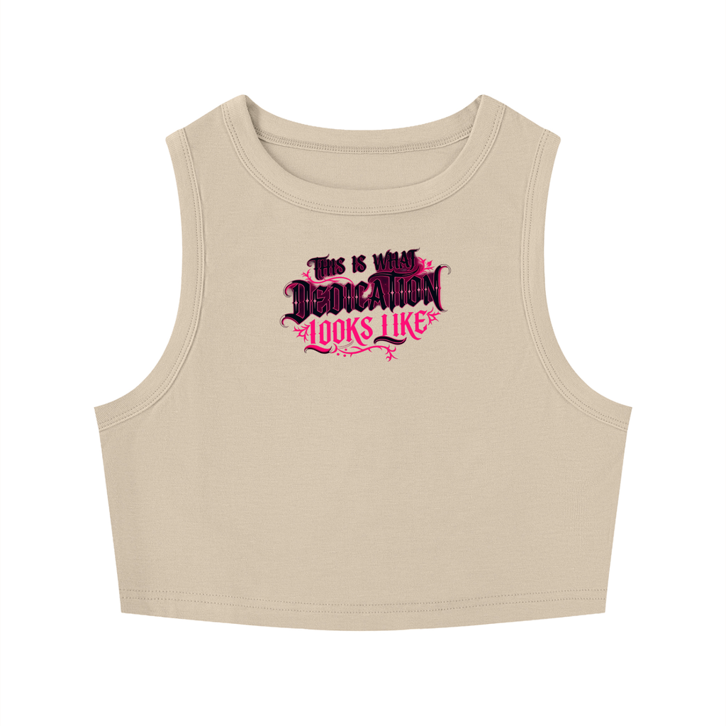 Women's Tight Crewneck Crop Tank Top - Dedication