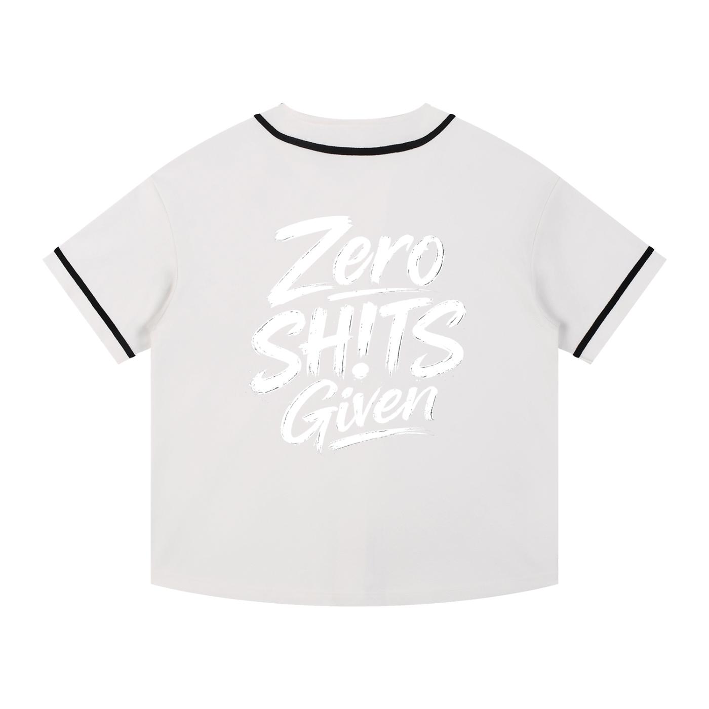 Contrast Piped Button-Up Jersey - No SH!TS