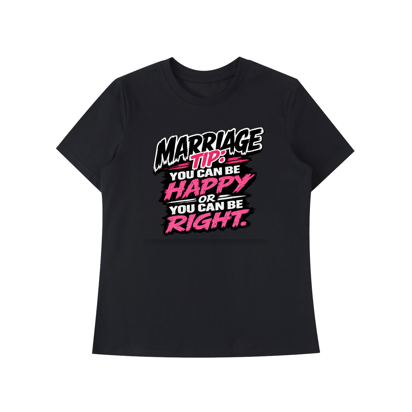 Essential Standard Shoulder T-Shirt - marriage tip - be happy