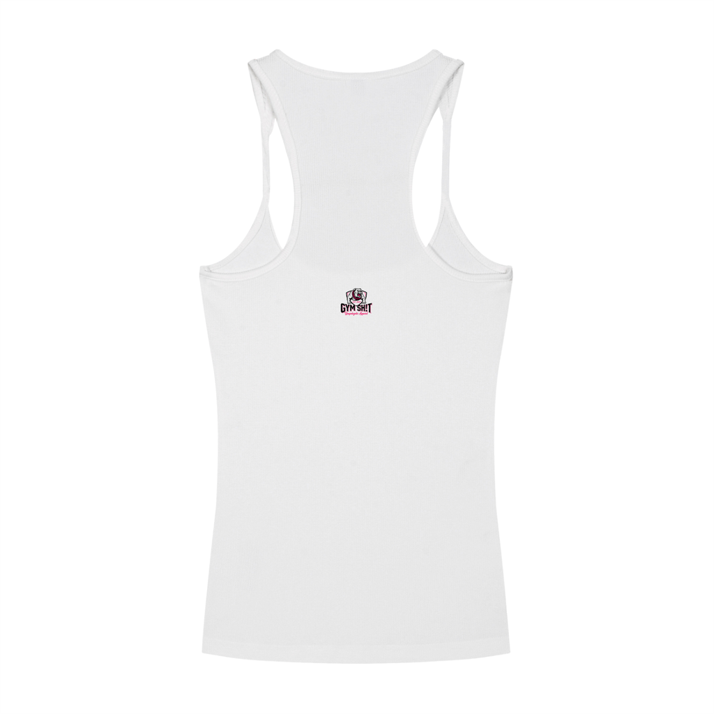 Slim Fit Ribbed Racerback Tank Top - Beauty