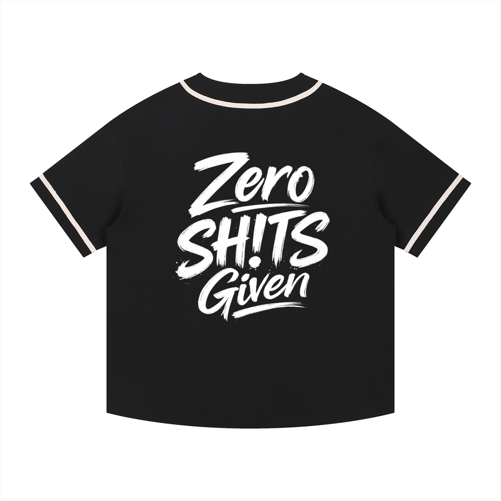 Contrast Piped Button-Up Jersey - No SH!TS