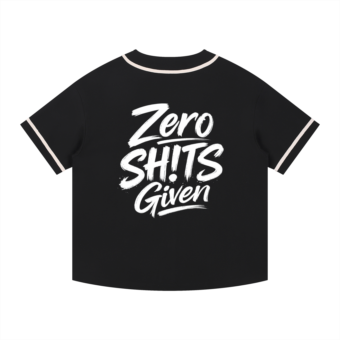 Contrast Piped Button-Up Jersey - No SH!TS